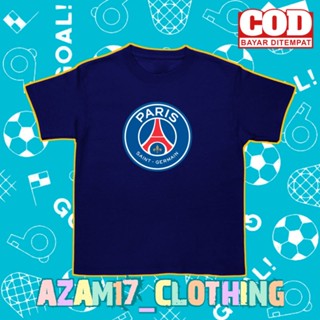 เสื้อยืด พิมพ์ลายทีมชาติฟุตบอล PSG Paris Saint Germain สําหรับเด็กผู้ชาย และเด็กผู้หญิง