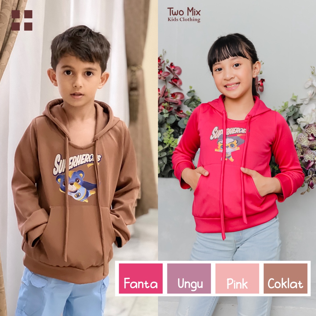 YUFFIE Kids Digital Print Super Heroes Hoodie 4284