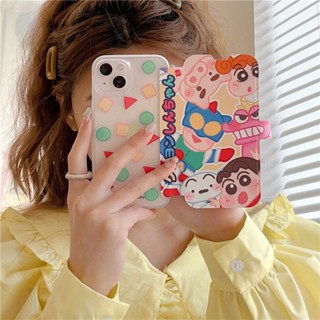 เคสโทรศัพท์มือถือ แบบนิ่ม ลายการ์ตูนชินจัง สําหรับ iPhone 11 12 13 14 PRO MAX iPhone 14 iPhone14Pro