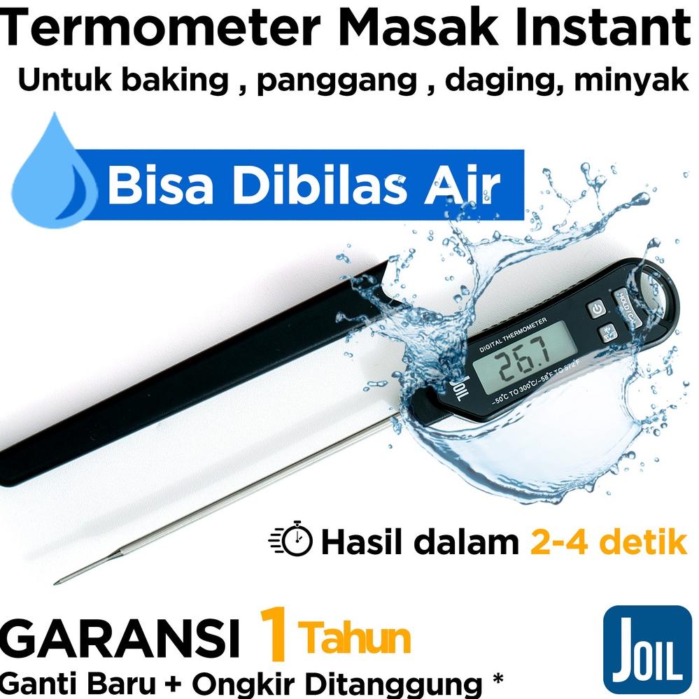 เครื่องวัดอุณหภูมิสําหรับทําอาหารแบบดิจิตอล เครื่องวัดอุณหภูมิในครัว & กันน้ํา - Joil KT1