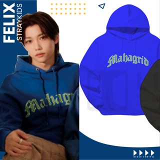 เสื้อกันหนาว มีฮู้ด ลายโลโก้ gotic jumper felix straykids