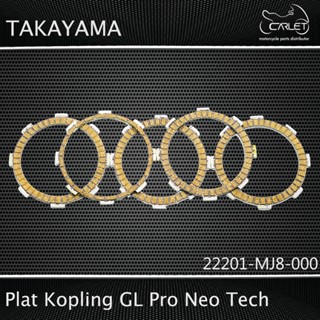 Takayama Plate/Clutch Lining Pro NT/Tiger/Mega Pro/Mega Pro ใหม่/MX 08 ไม่รวมคลัทช์ (กด = 5 ชิ้น)