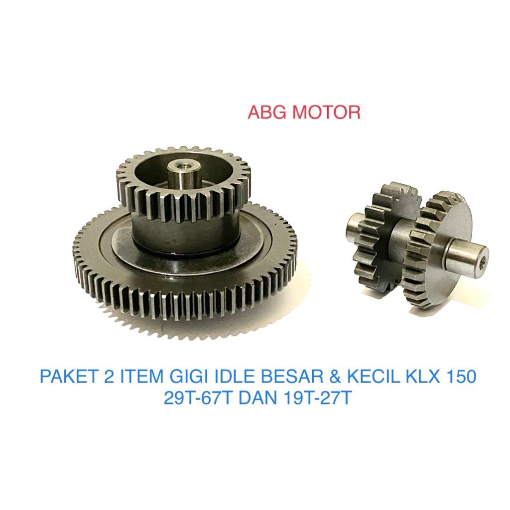 แพ็คเกจชุด 2 รายการ IDLE STARTER GEARS ขนาดใหญ่และเล็ก KLX 150 SUPER QUALITY