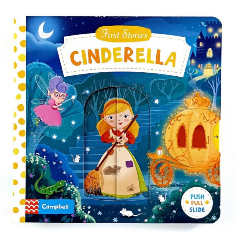 Campbell First Stories Cinderella Push Pull Slide Board Book