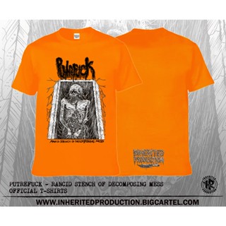 เสื้อยืด - Putrefuck - Rancid Stench Of Decomposing Mess (สีส้ม)