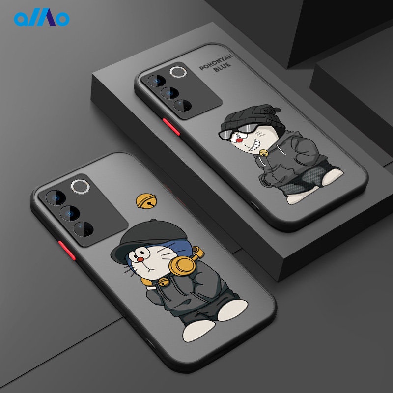 Vivo V27 V27e V27 Pro Vivo Y100 5G Y56 หูฟังการ์ตูนน่ารักสร้างสรรค์กริ๊งเคสโทรศัพท์