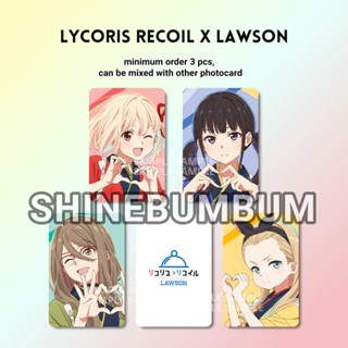 Lycoris Recoil X Lawson โฟโต้การ์ด (2 ด้าน)