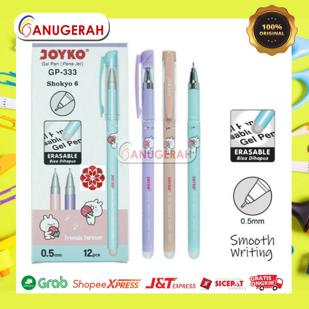JOYKO GP-333 SHOK YO 6 BLACK BOLP GEL (ชิ้น)