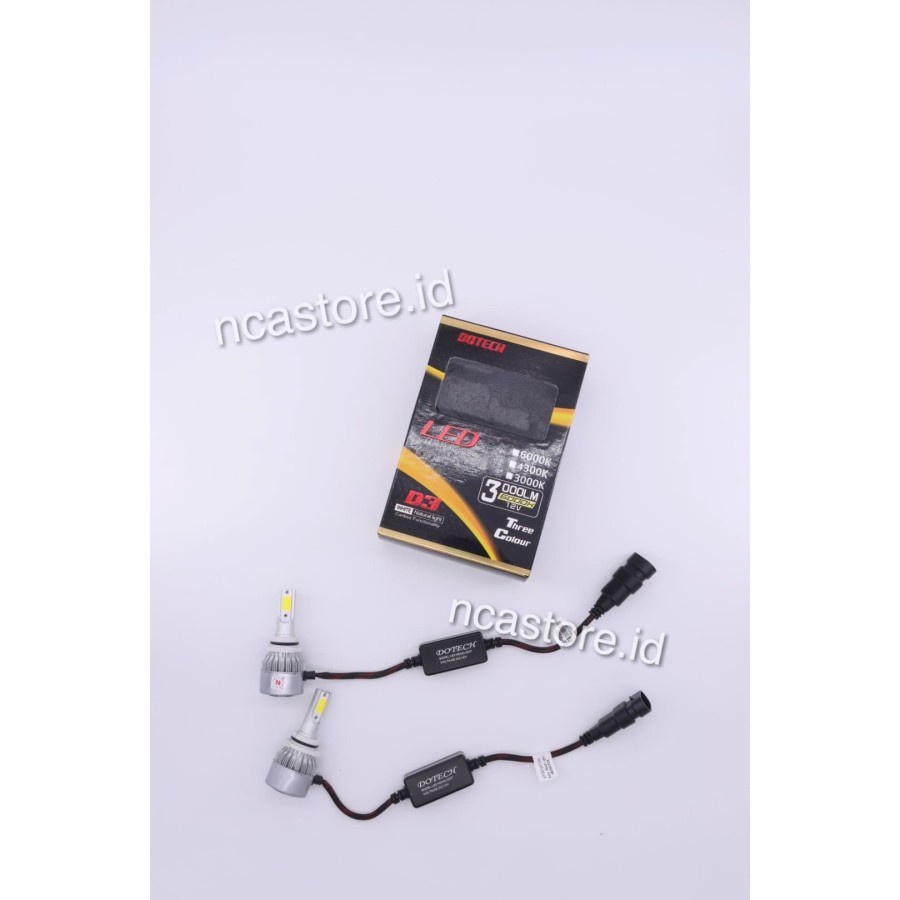 D3 DOTECH ไฟ LED 3CLOUDRS 3000K/4800K/6000K ไฟตัดหมอกรถยนต์ HB4 9006