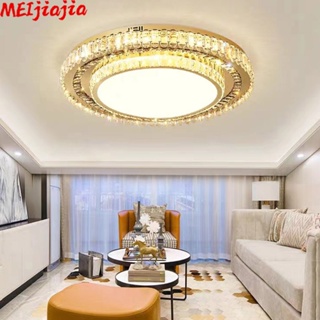 Meijiajia โคมไฟเพดาน LED คริสตัล สไตล์โมเดิร์น เรียบง่าย สําหรับตกแต่งบ้าน ห้องนอน ร้านอาหาร