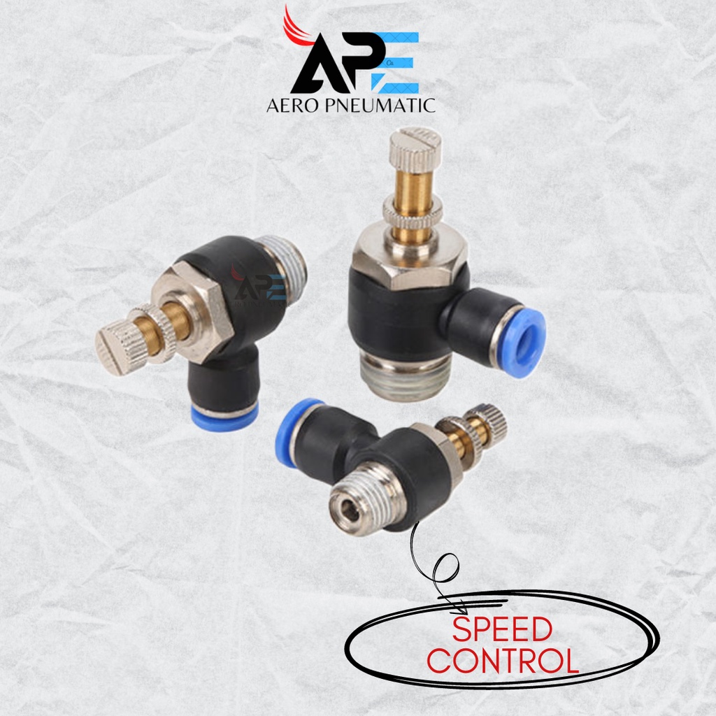 SL 8 การควบคุมความเร็ว PNEUMATIC HOSE 8MM SL08-01 / SL08-02 / SL08-03 / SL08-04