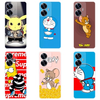 เคสโทรศัพท์มือถือ ซิลิโคนนิ่ม TPU ลายการ์ตูน สําหรับ Realme C55 RealmeC55