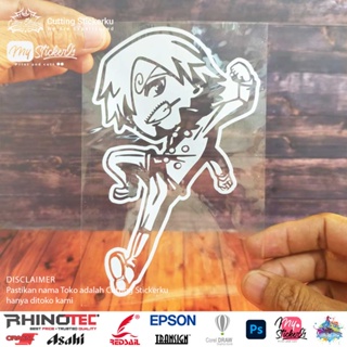 สติกเกอร์สะท้อนแสง ลายอนิเมะ One Piece Sanji Chibi Variation กันน้ํา สําหรับติดตกแต่งรถยนต์ แล็ปท็อป