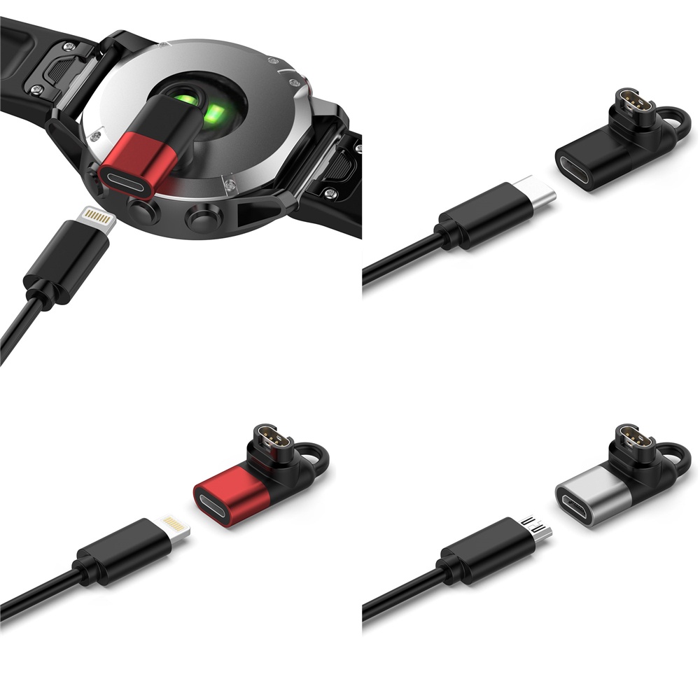 อะแดปเตอร์ชาร์จ สําหรับ Garmin Forerunner 265 265S 965 Instinct Watch พอร์ตชาร์จแปลงเป็น Type-C Micro USB