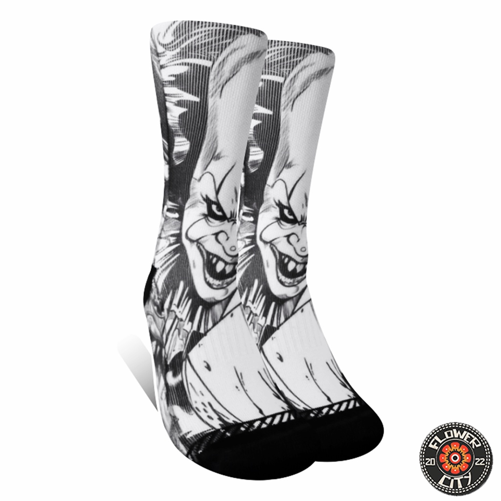 เลขที่. F88 ถุงเท้าพิมพ์ลาย Pennywise (FC)