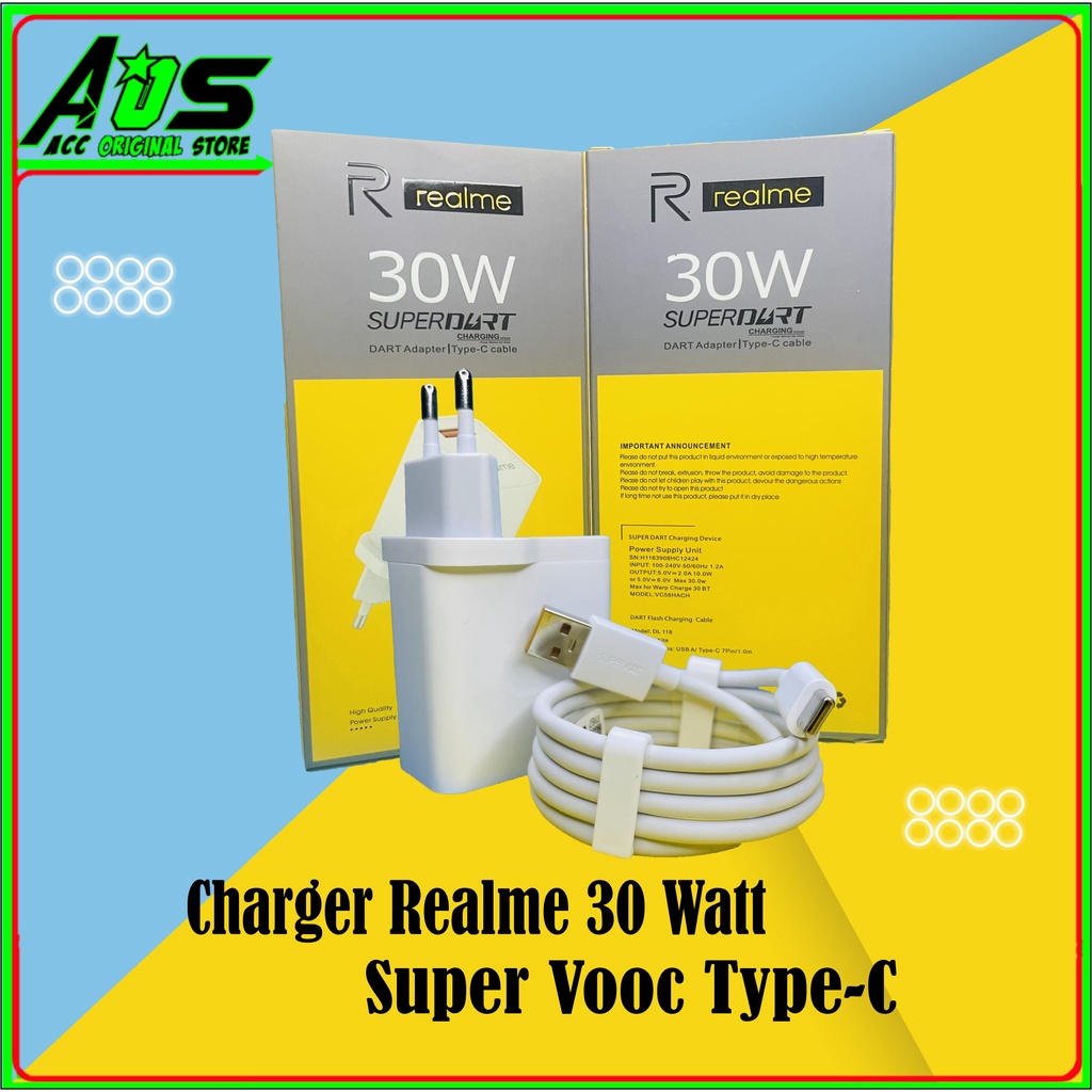 Realme VOOC Realme 6 / 6 Pro / 7 / 8 / 9 / X3 / Narzo 30 / Narzo 50 / X50 5G / Q2 / Q3s / Q3 Pro 5G 