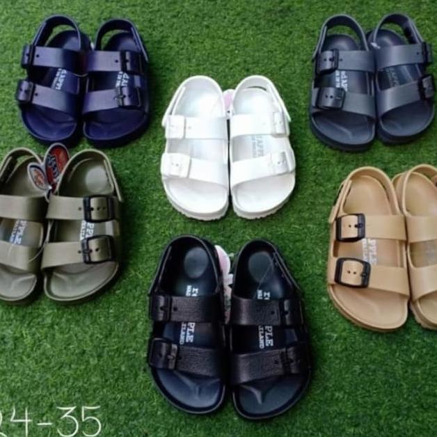 Red apple Double Backstrap BG 2569 รองเท้าเด็ก รองเท้าแตะ