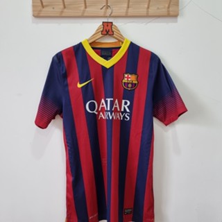 เสื้อกีฬาแขนสั้น ลายทีม Jersey BARCELONA 2013