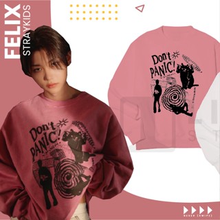 Felix straykids เสื้อกันหนาว สเวตเชิ้ต แพนนิก