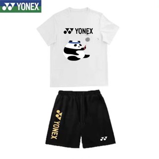 Yonex เสื้อยืดแบดมินตัน ดูดซับความชื้น ซับเหงื่อ อบอุ่น สําหรับฝึกซ้อมแบดมินตัน