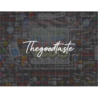 สติกเกอร์ Thegoodtaste ขนาด 8 ซม. สําหรับตกแต่งรถจักรยานยนต์ รถยนต์