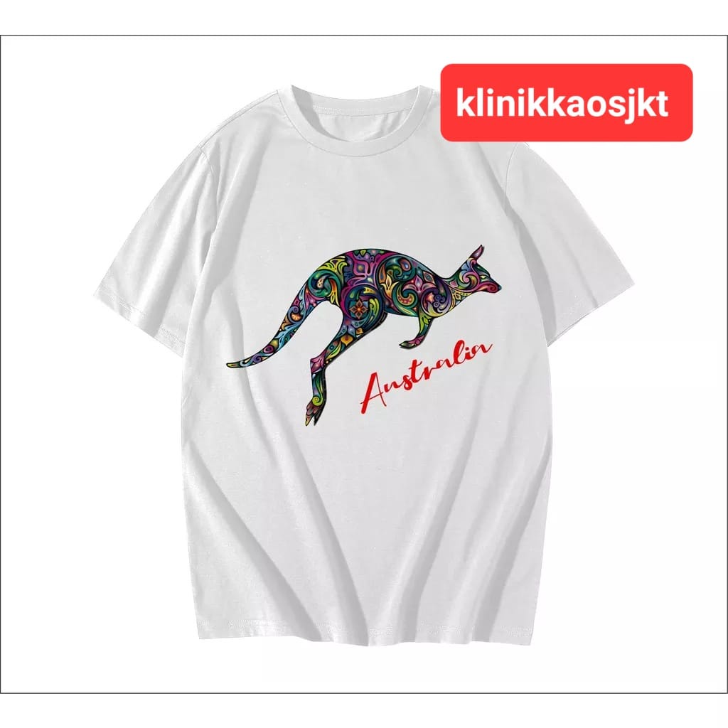 เสื้อยืด AUSTRALIA AUSSIE SUVENIR พร้อมฉลากเฉพาะสําหรับ SUVENIR - AUSTRALIA AUSSIE TSHIRT SOUVENIR ร