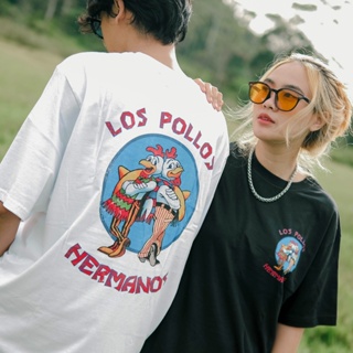 เสื้อยืด ผ้าฝ้าย พิมพ์ลายภาพยนตร์ Los Pollos Hermanos Breaking Bad ยุค 20