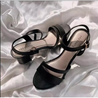 NEW Clarissa Heels 5cm Tahu silang Gesver tali belakang D 09