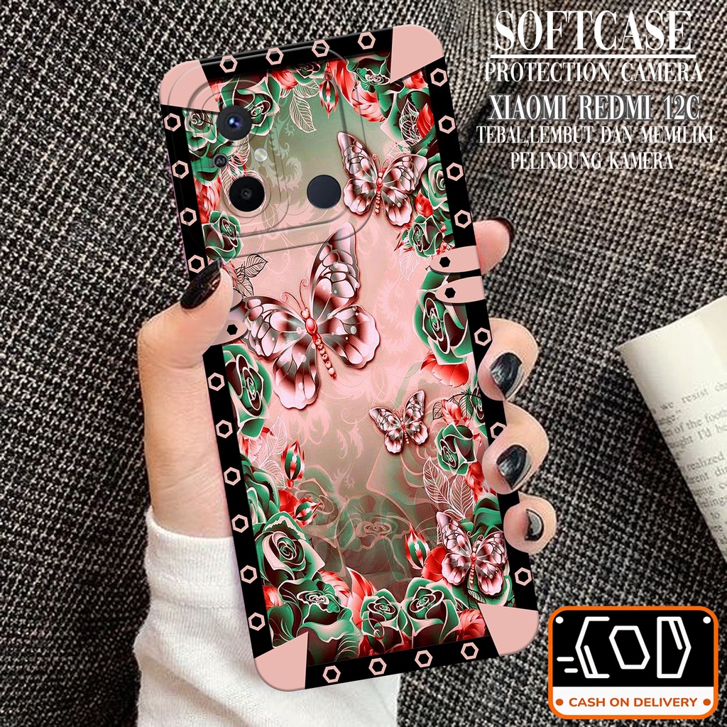 HP ล่าสุด Xiaomi Redmi 12C Softcase - เคส Xiaomi Redmi 12C ล่าสุด - เคส Pro Camera Softcase - Xiaomi