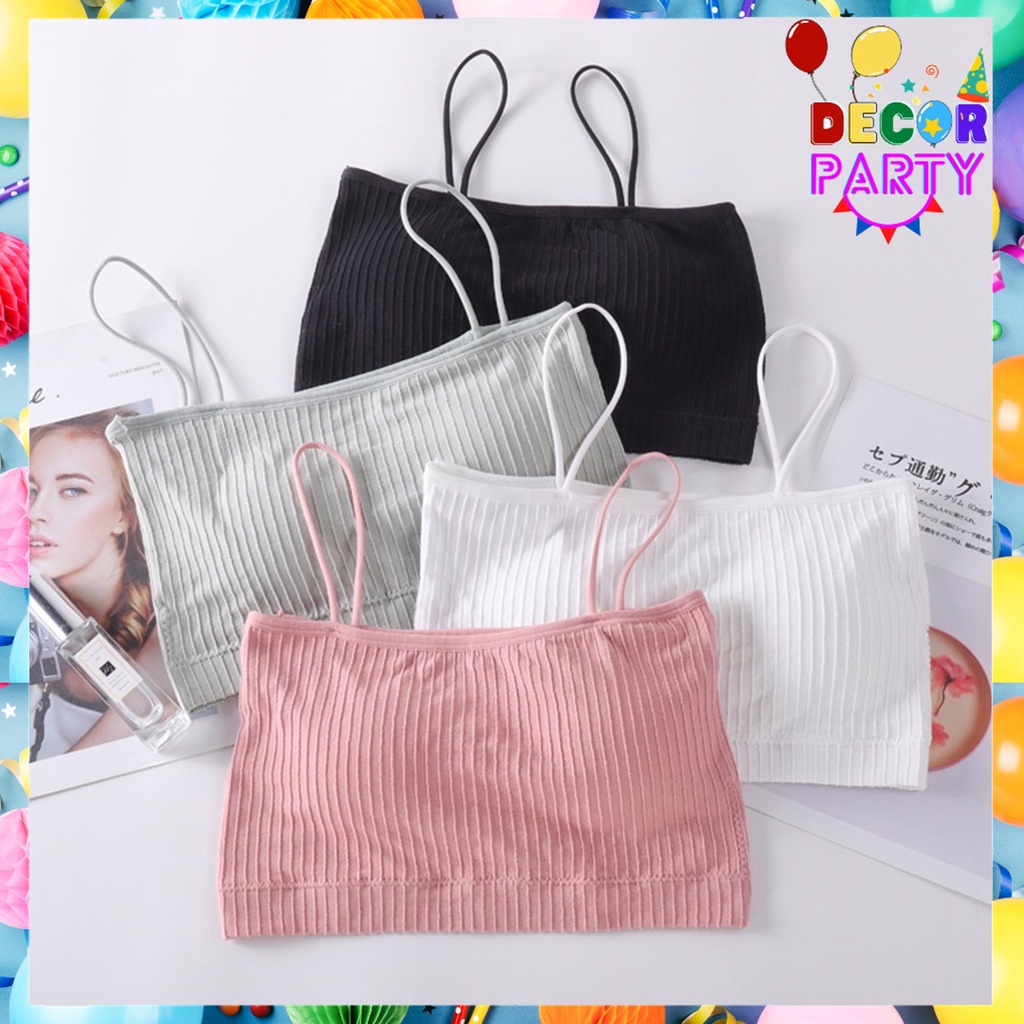 DP Bra Sport Elastic Bandeau Tank Tops B100 สปอร์ตบราไร้สาย Teen Bra