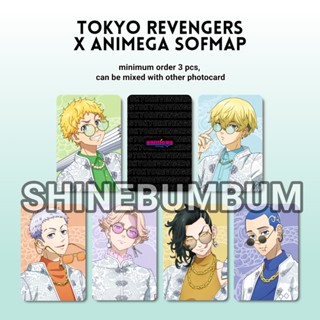 โฟโต้การ์ด ลายการ์ตูน Tokyo Revengers X Animega sofmap 2 ด้าน