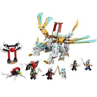 1020 ชิ้น|บล็อกตัวต่อเลโก้ รูปมังกรน้ําแข็ง Ninjago Zanes ของเล่นเสริมการเรียนรู้ สําหรับเด็ก