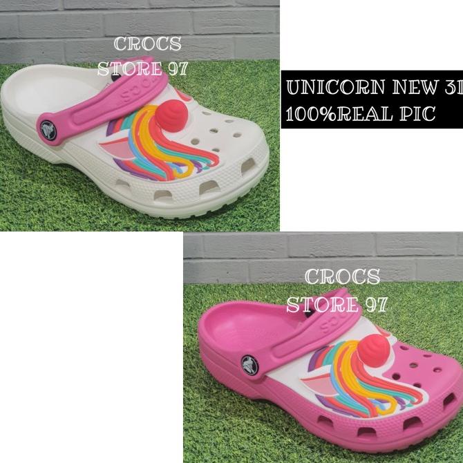CROCS KIDS/CROCS KIDS SANDALS/CROCS UNICORN FUN LAB CLASSIC ต้นฉบับ