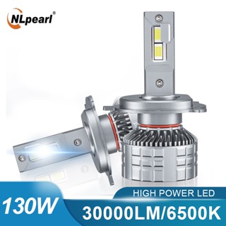 Nlpearl หลอดไฟหน้ารถยนต์ LED 30000LM CSP H7 Canbus H4 H1 H7 H3 H4 H8 H11 9005 HB4 9006 130W 6500K