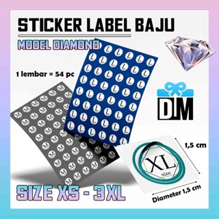 สติกเกอร์เพชร Baju ทุกขนาด ที่แขวนเสื้อแจ็กเก็ต CD BH Kolor Kaos Sangsang สวยงาม