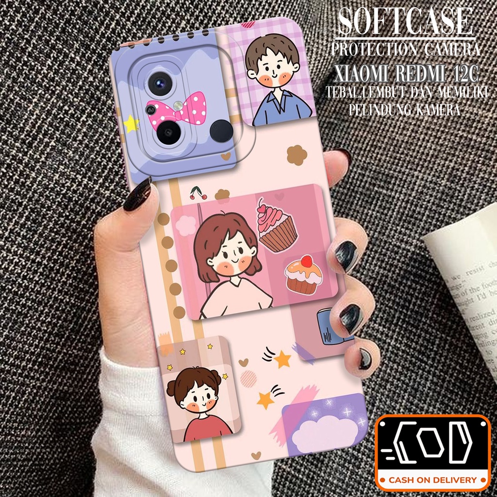 HP ล่าสุด Xiaomi Redmi 12C Softcase - เคส Xiaomi Redmi 12C ล่าสุด - เคส Pro Camera Softcase - Xiaomi