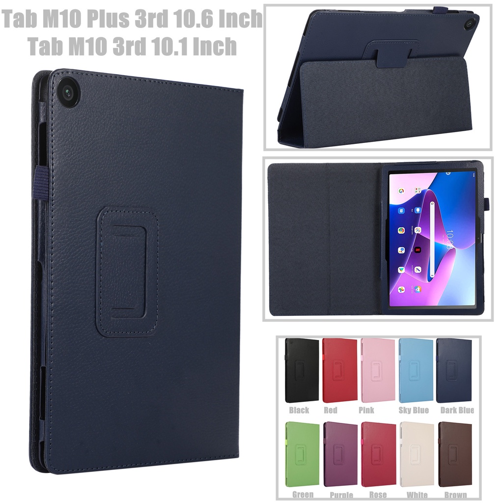สําหรับ Lenovo Tab M10 Plus 3rd Gen 10.6 "10.1" TB128 TB128 TB125 TB328 FU XU กรณีสมาร์ทแม่เหล็ก Auto-Sleep ฝาครอบหนัง PU