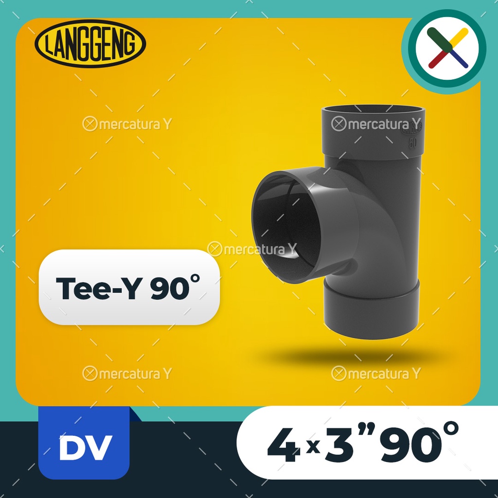 Tee Y 90 - DV 4x3" - ข้อต่อ PVC