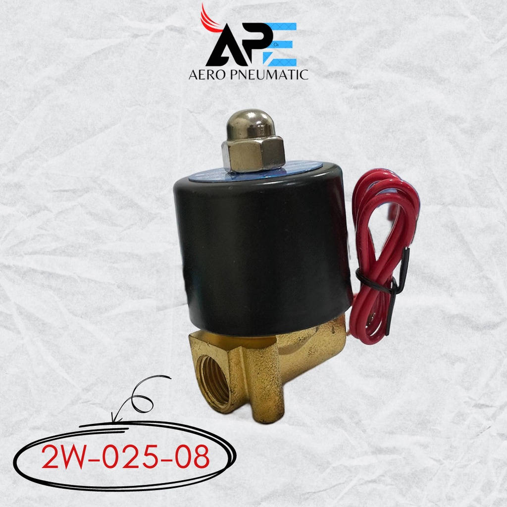 โซลินอยด์วาล์ว 2 WAY 2W-025-08 / UD-08 เกลียว 1/4" SELENOID DRYER