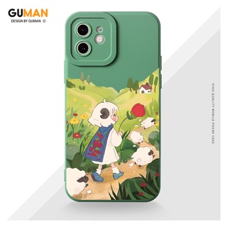 GUMAN เคสไอโฟน เคสซิลิโคนนุ่มกันกระแทกการ์ตูนน่ารักตลก เคสโทรศัพท์ Compatible for iPhone 15 14 13 12 11 Pro Max SE 2020 X XR XS 8 7 6 6S Plus พลัส XYM1764