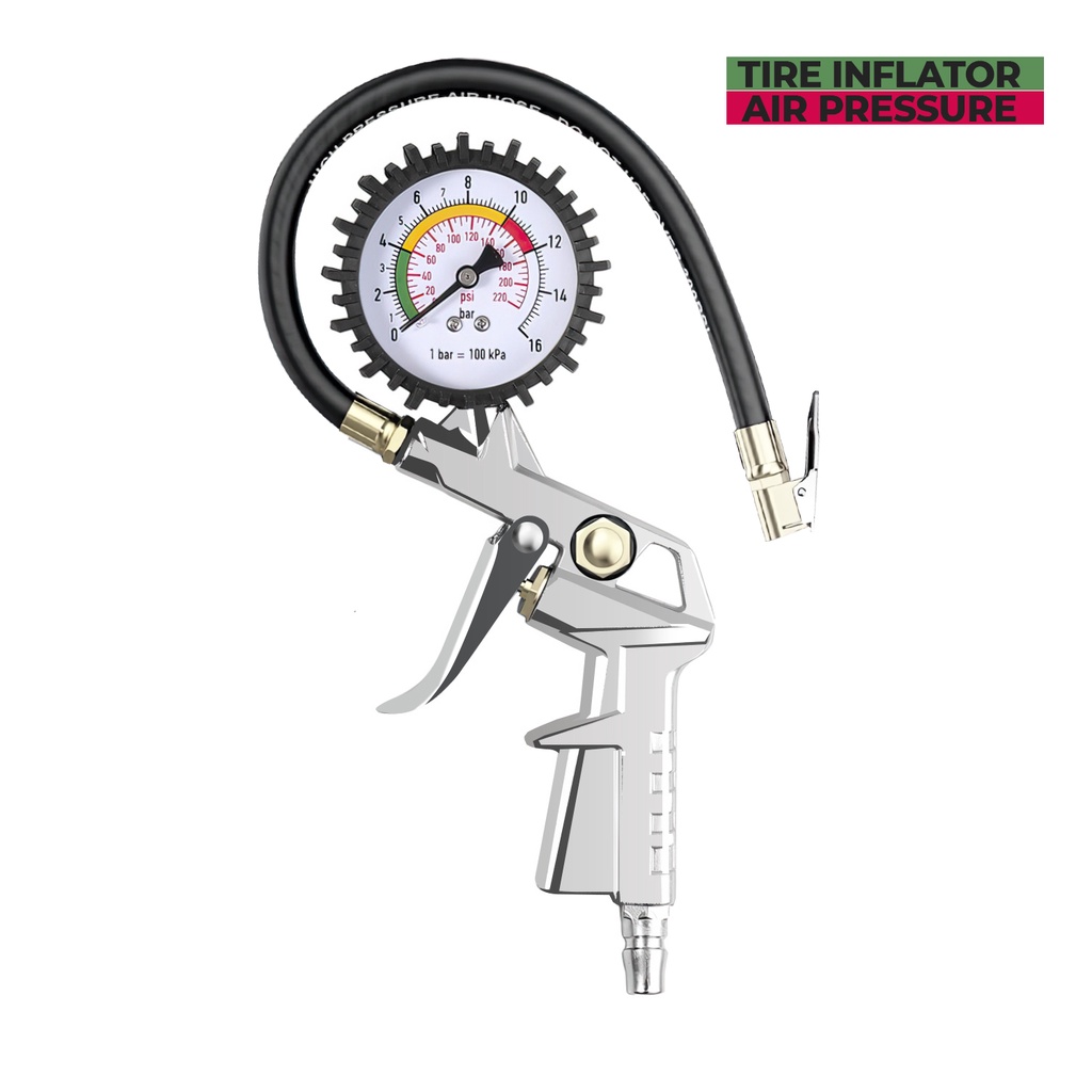 Allefix เครื่องวัดความดันลมยาง Inflator 3 IN 1 6624