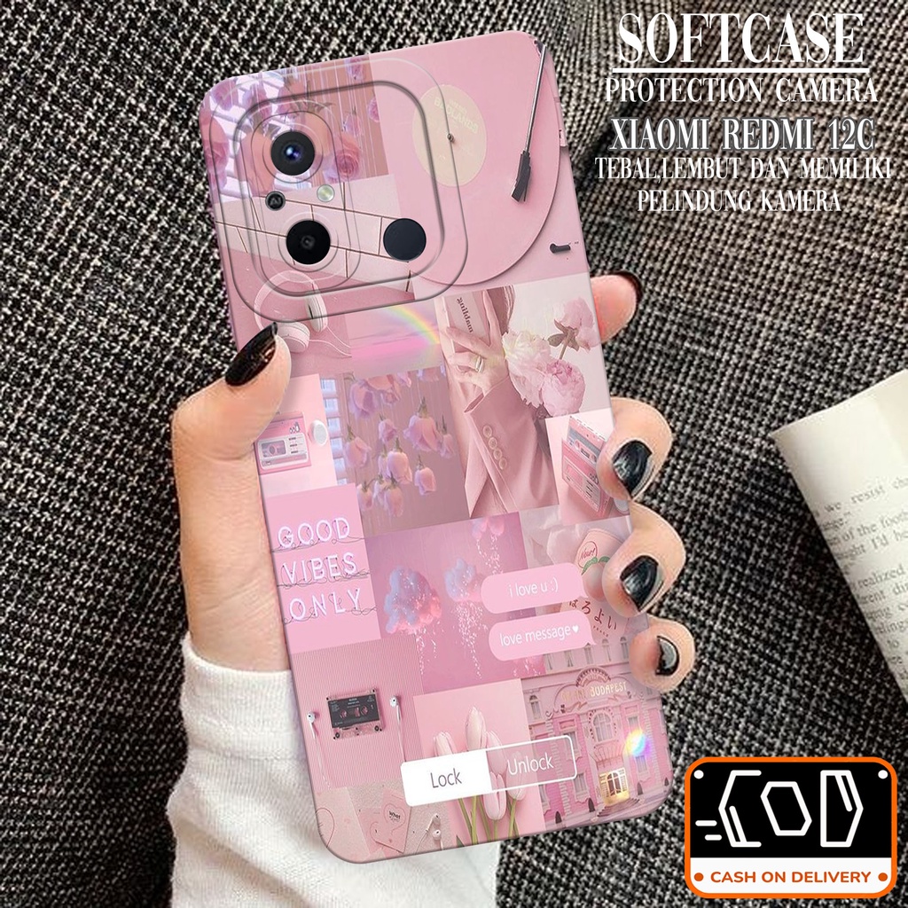HP ล่าสุด Xiaomi Redmi 12C Softcase - เคส Xiaomi Redmi 12C ล่าสุด - เคส Pro Camera Softcase - Xiaomi