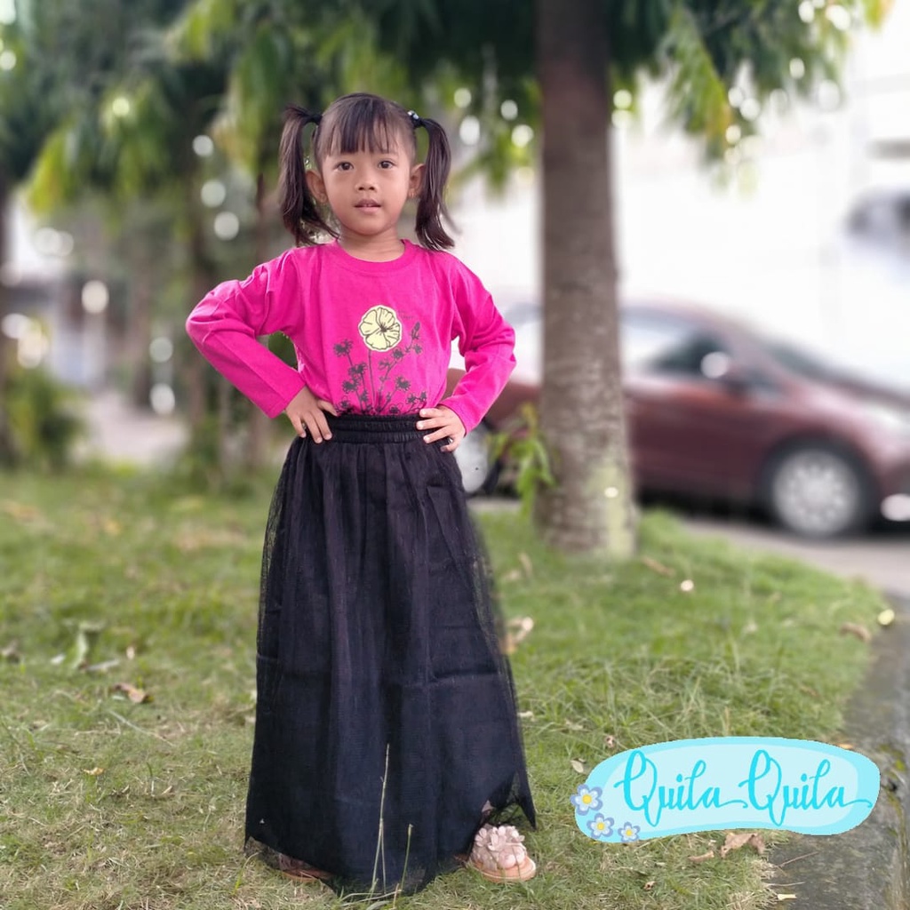 KATUN QUILA ยี่ห้อ TUTU SKIRT CHILDRENS เสื้อยืดชุด CODE QQ 8 AGES 2 ถึง 12 ปี MADE OF SOFT TC เสื้อ