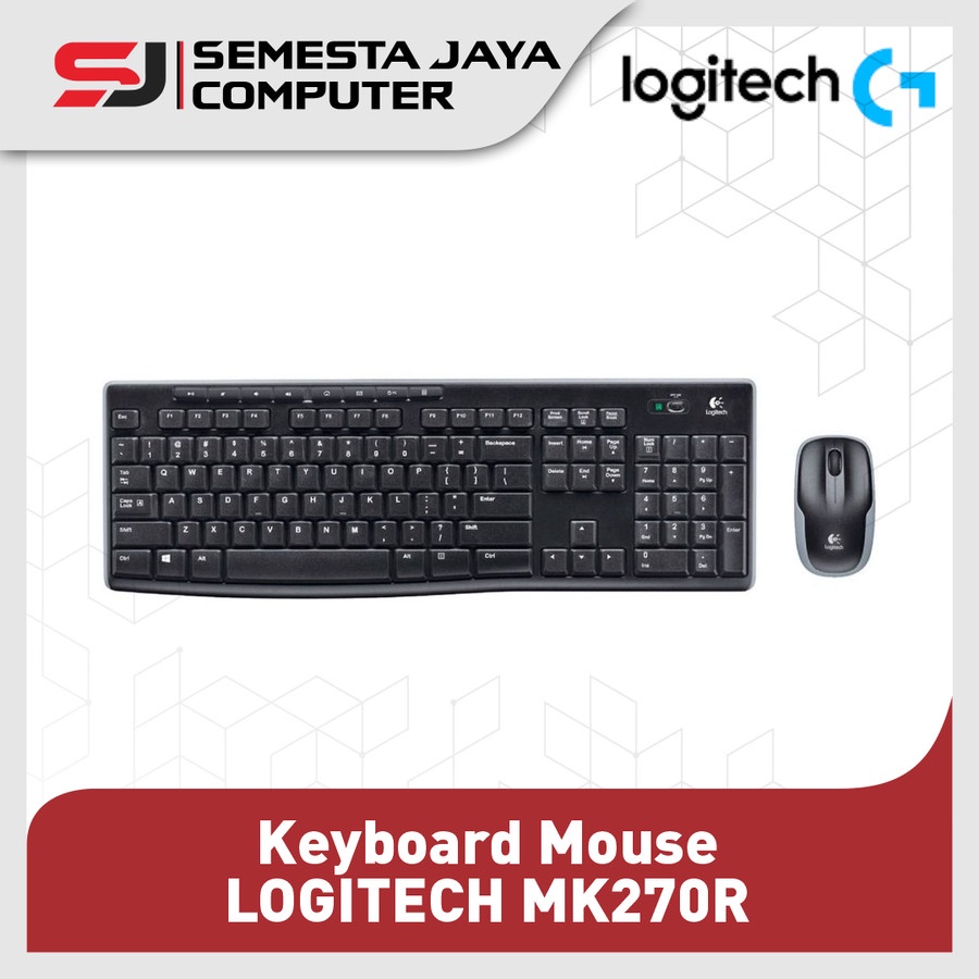 เมาส์คีย์บอร์ดไร้สาย LOGITECH MK270R