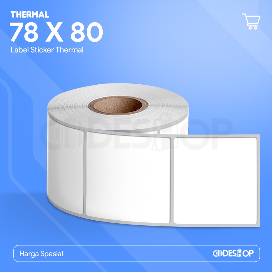 XPrinter XP-360B BARCODE LABEL ขนาด 78 X 80 (1 เส้น) THERMAL 78X80 MM