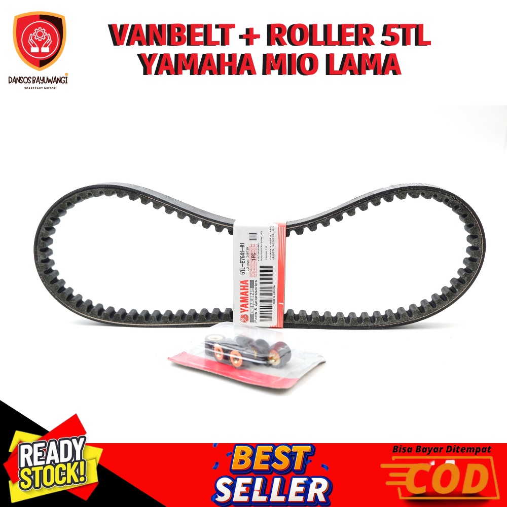 เข็มขัด Van + ROLLER Mio lama, Mio Sporty, Mio Smile, Mio Soul, Fino Karbu 5TL-E7641-00+5LW-W1763-00