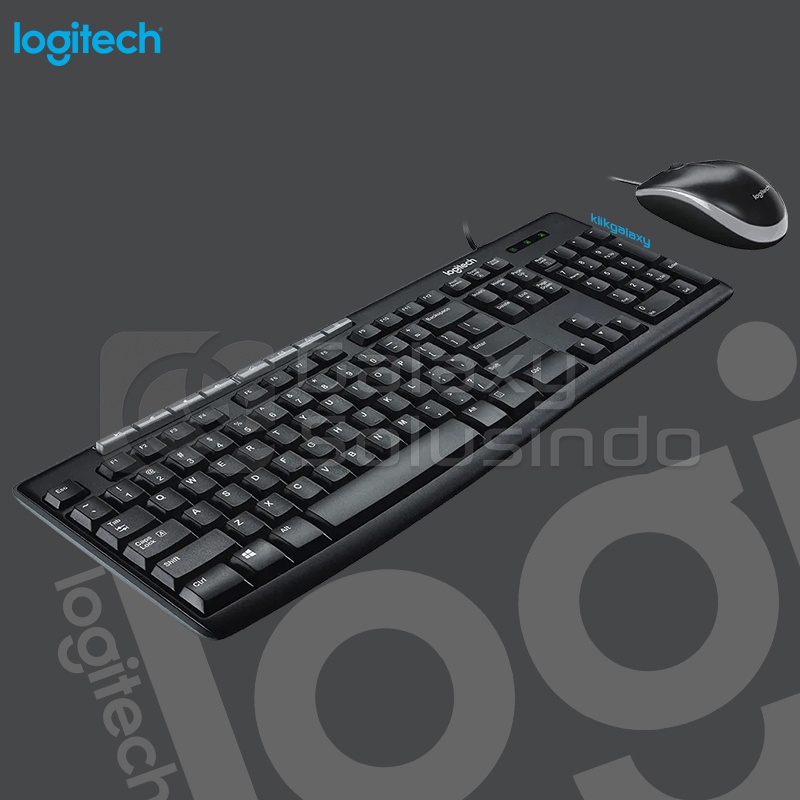 Logitech MK200 Media Combo เมาส์คีย์บอร์ด USB