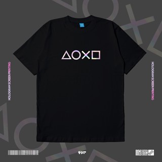 เสื้อยืด พิมพ์ลายโฮโลแกรม Playstation Gamers Esports DJA สําหรับเล่นเกม