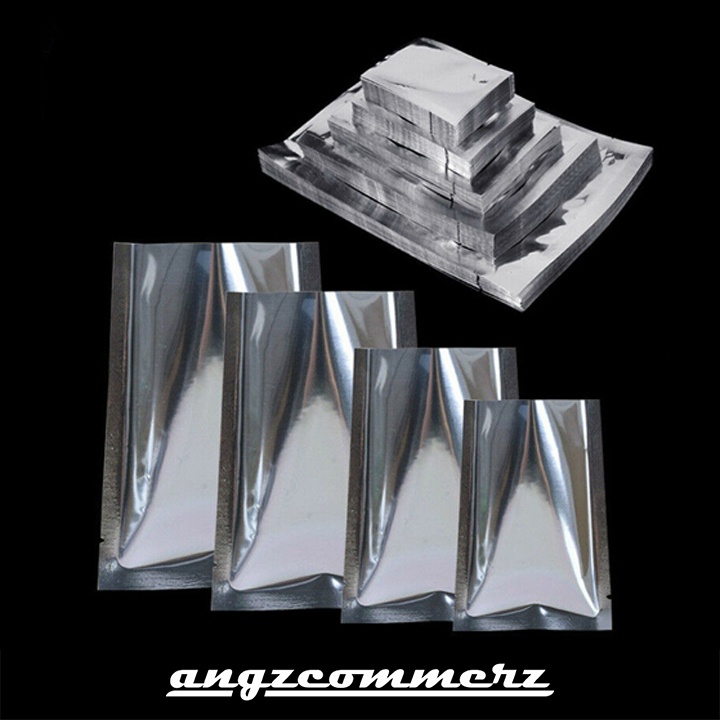 ANGZCOMMERZ ซองแบนสุญญากาศ แพ็คไม่มีซิปล็อค 70 ไมครอน 22x30ซม. อลูมิเนียมฟอยล์ สีเงิน 1 ชิ้น
