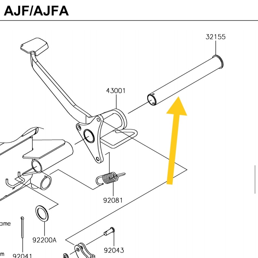 ท่อแป้นเบรก W175 ดั้งเดิม
